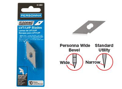 Crain - Lame de couteau Personna pour LVP/LVT (paquet de 10)
