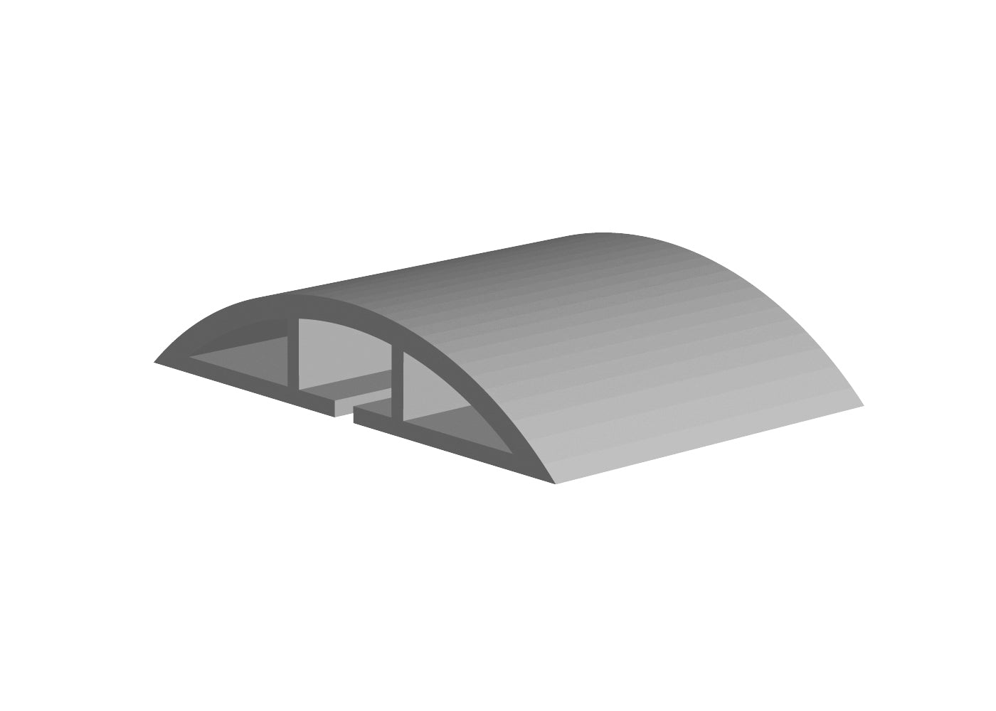 Core Flooring - Passe-fil en vinyle #1 Black - 5/8" (15.9 mm) x 2-3/4" x 36'