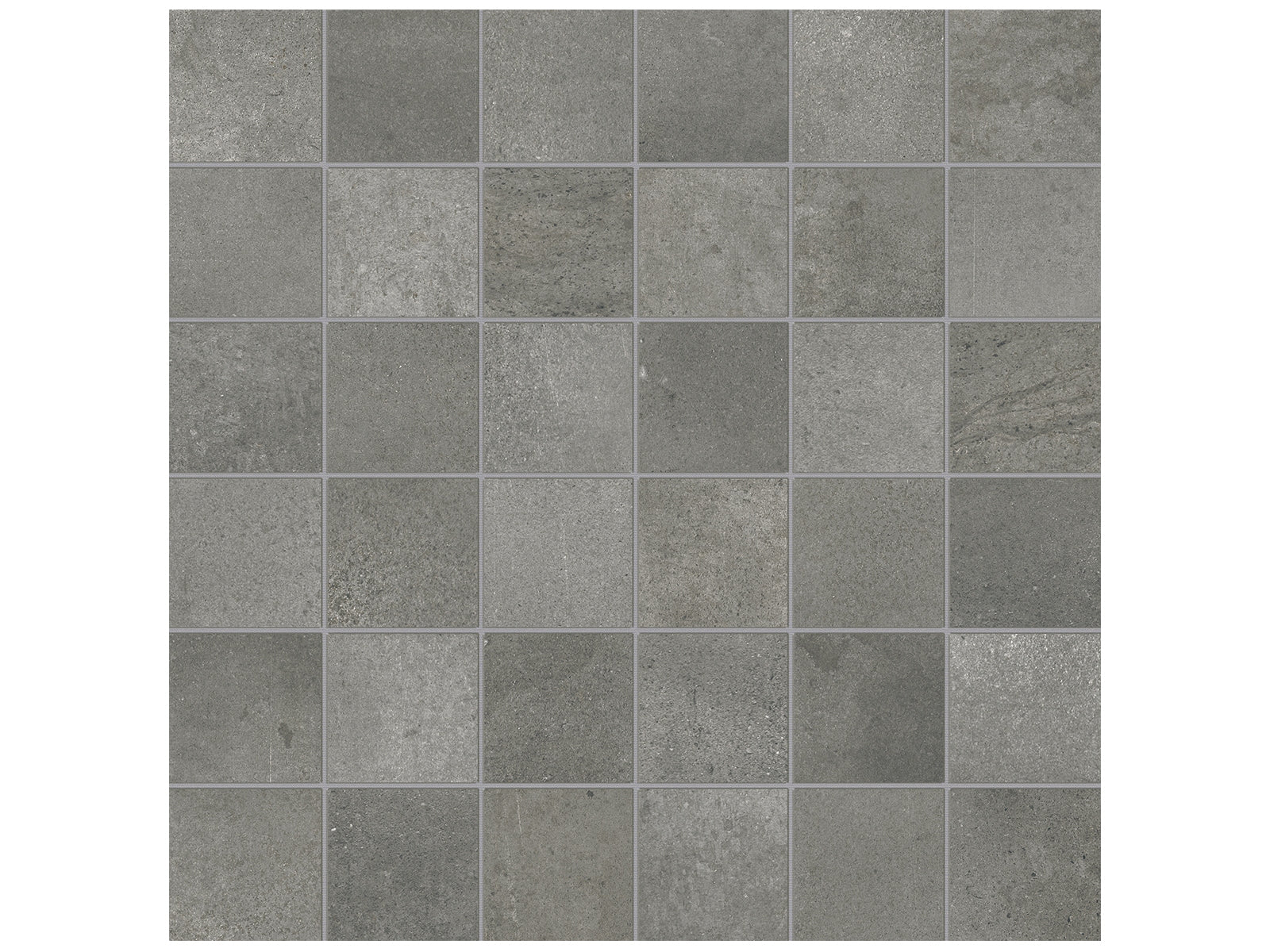 Anatolia - Céramique mosaïque Ceraforge Titanium Mat 12" x 12"