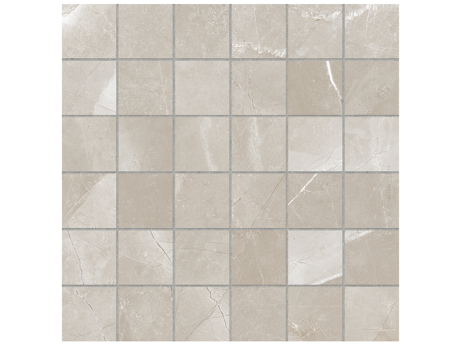 Anatolia - Céramique mosaïque Classic Pulpis Grey Mat 12" x 12"  (vendu au pi²)