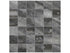 Anatolia - Evolution - Carbon - Mosaïque de porcelaine émaillée aspect travertin, fini mat 5 x 5 cm (2 x 2 po)
