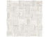 Anatolia - Precept - Ivory - Mosaïque de porcelaine émaillée aspect travertin à motif vannerie, fini mat 5 x 5 cm (2 x 2 po)