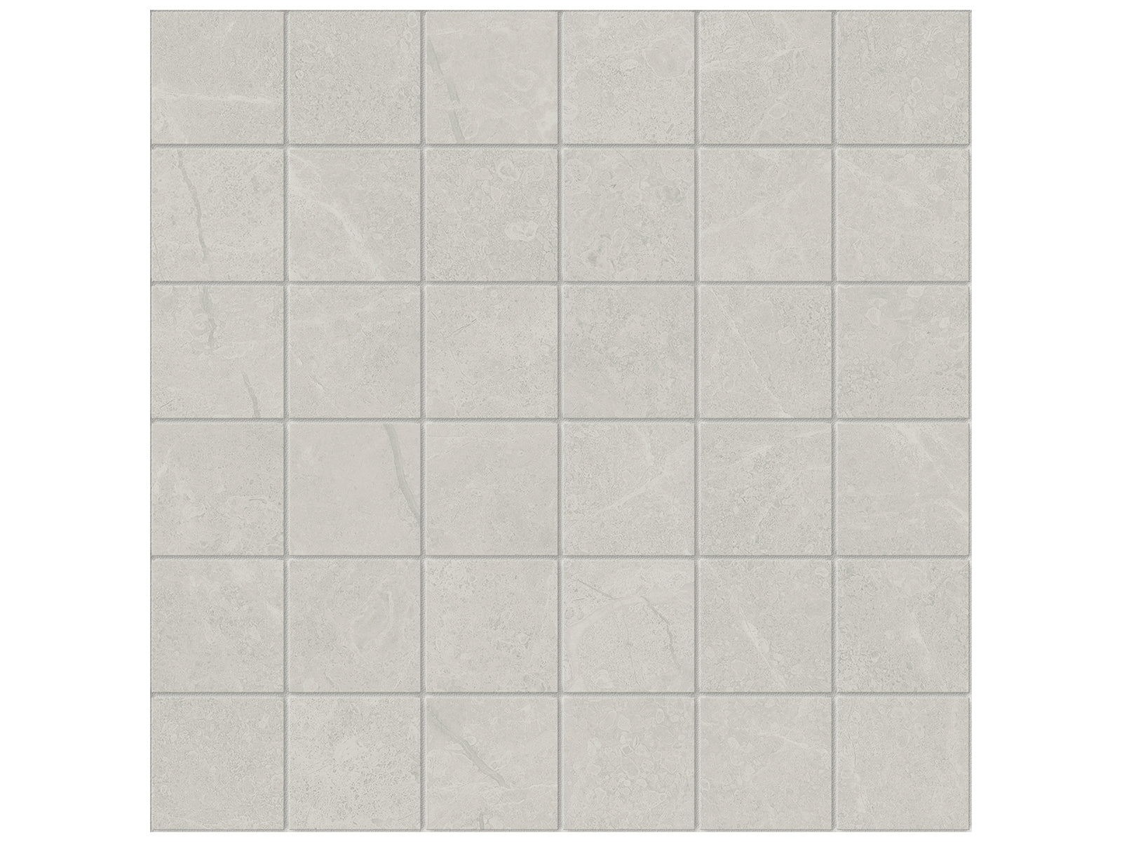 Anatolia - Torino - Grigio - Mosaïque de porcelaine émaillée aspect pierre, fini mat 5 x 5 cm (2 x 2 po)