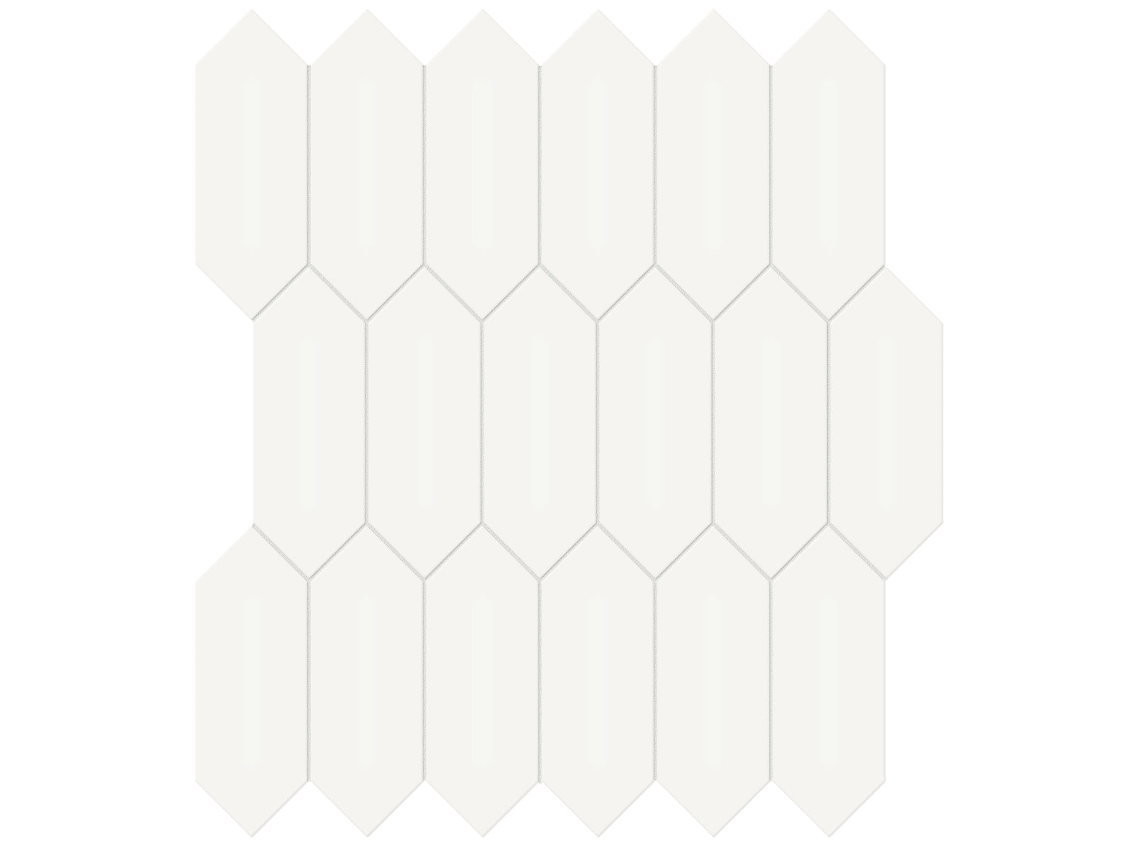 Céramique mosaïque Soho Canvas White Mat 11" x 13"