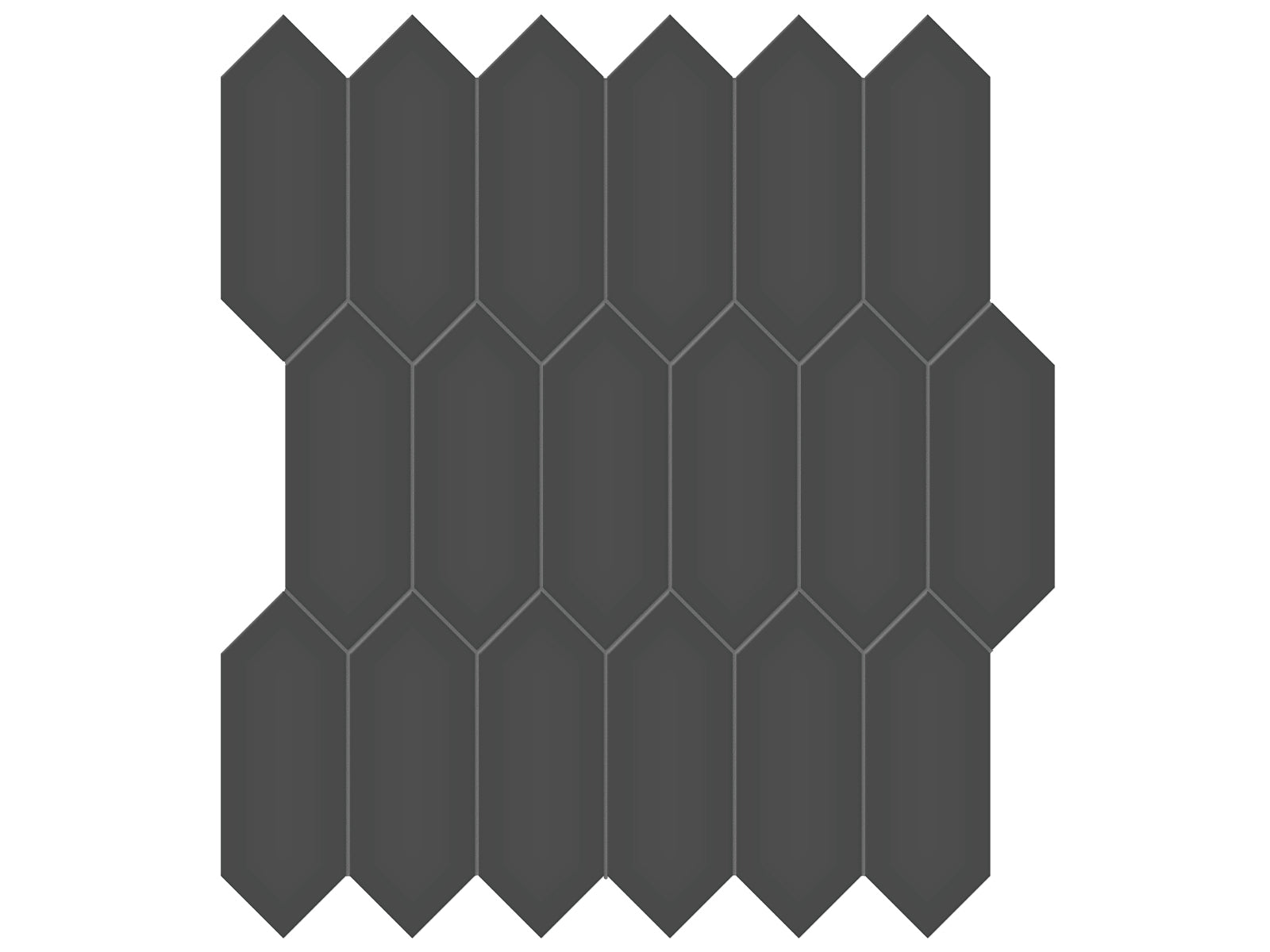 Anatolia - Céramique mosaïque Soho Retro Black Mat 11" x 13"