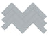Céramique mosaïque Soho Cloud Blue Lustré 8-1/4" x 17"