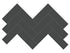 Anatolia - Céramique mosaïque Soho Retro Black Lustré 8-1/4" x 17"