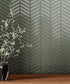 Anatolia - Element - Smoke - Mosaïque de verre lustrée à chevrons 29,8 x 29,8 cm (12 x 12 po) - ambiance