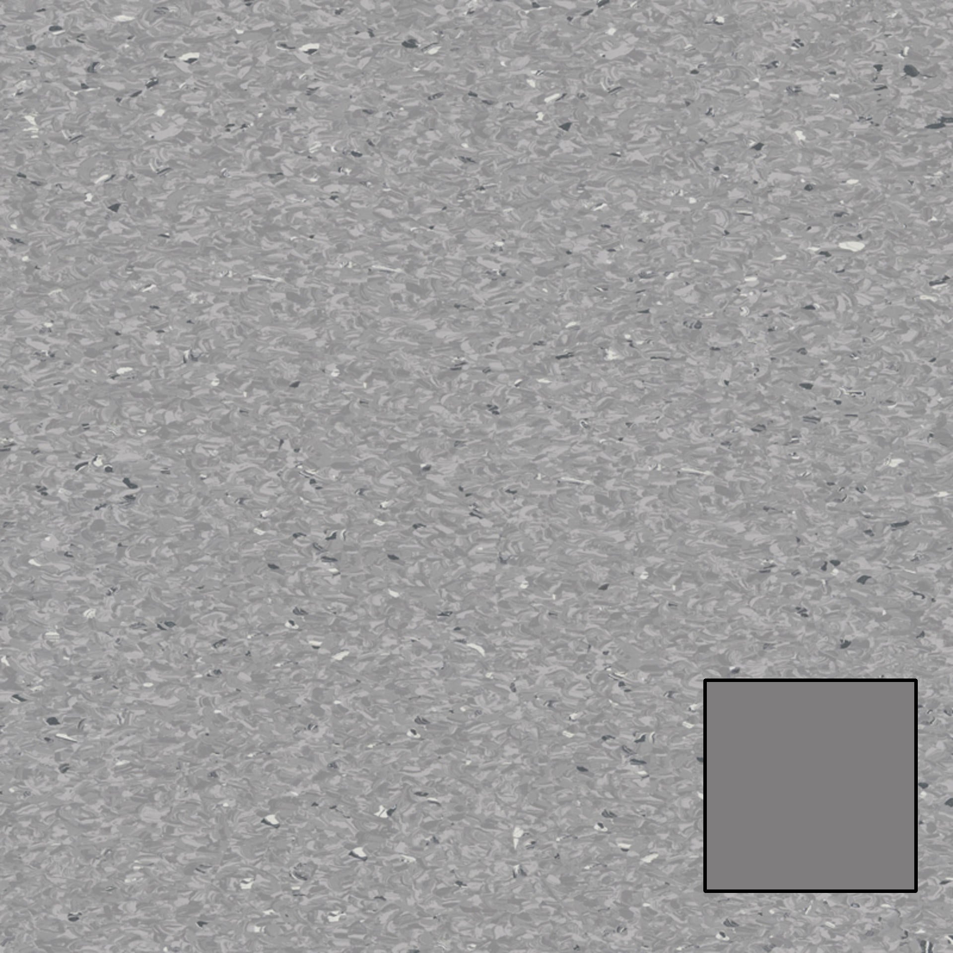 Tarkett - Rouleau de vinyle homogène iQ Granit #0383 Dark Grey 6-1/2' x 2 mm (vendu en vg²)