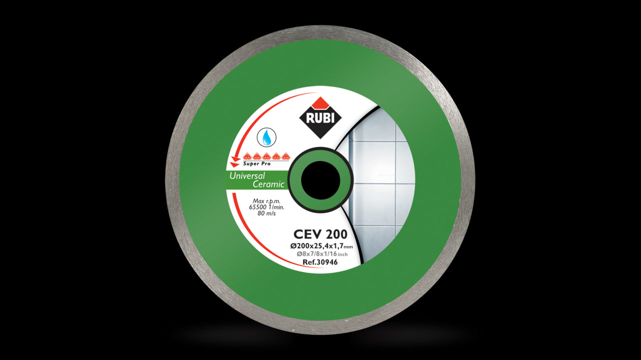Rubi - Disque diamanté pour carreaux de céramique CEV-200 Continuous Superpro