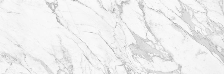 Anatolia - Raffino - Bianco Vita - Tuile murale de céramique émaillée aspect marbre, fini mat, rectifiée 30 x 90 cm (12 x 36 po)