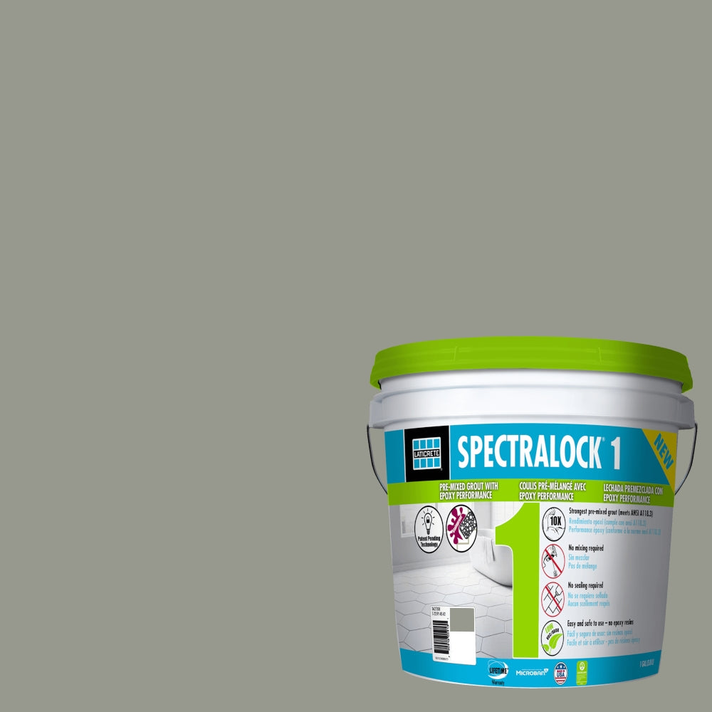 Laticrete - Spectralock One Coulis pré-mélangé #24 Natural Grey 1 gal
