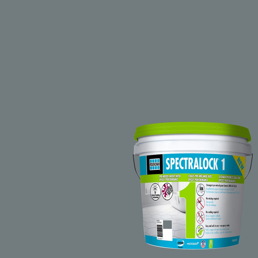 Laticrete - Spectralock One Coulis pré-mélangé #42 Platinum 1 gal