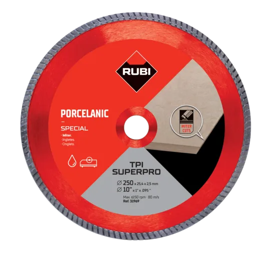 Rubi - TPI SUPERPRO 250 mm Diamond Miter Blade ||31969