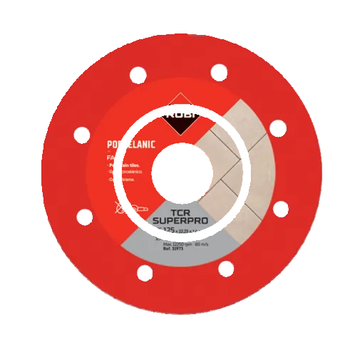 Rubi - Diamond blade for porcelain stoneware TURBO TCR-125 SUPERPRO 5" ||31973