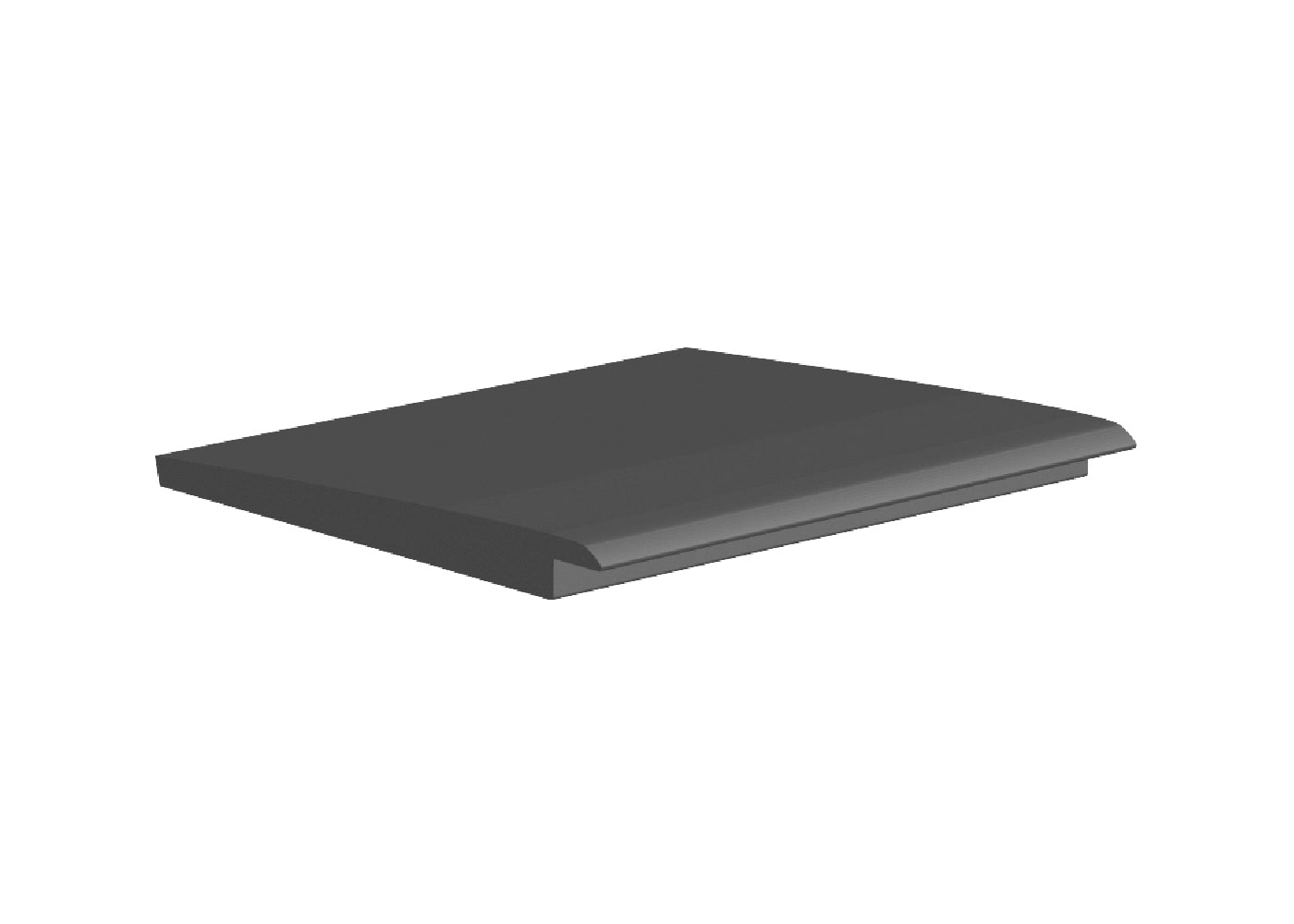 Core Flooring - Réducteur à tapis en vinyle #50 Slate Grey - 1/4" (6.4 mm) x 1-7/8" x 12'