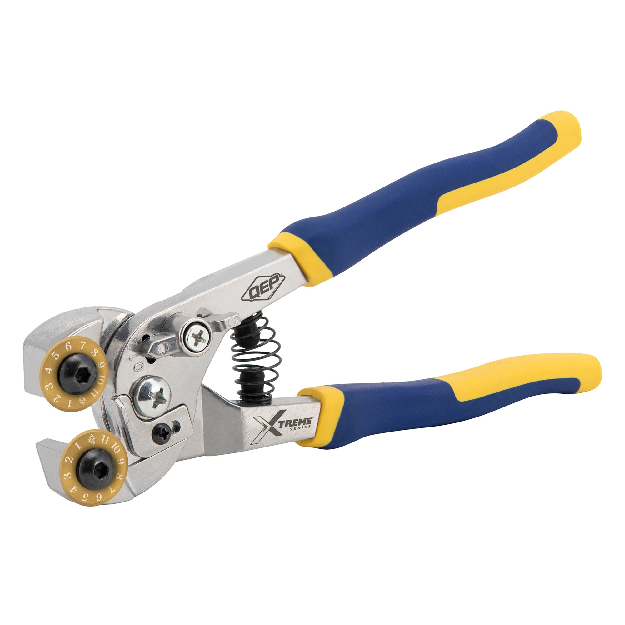 QEP - Pince à carrelage Xtreme 8.25" avec réglages Pro Control pour les carrelages en verre et en mosaïque jusqu'à 5/16" d'épaisseur