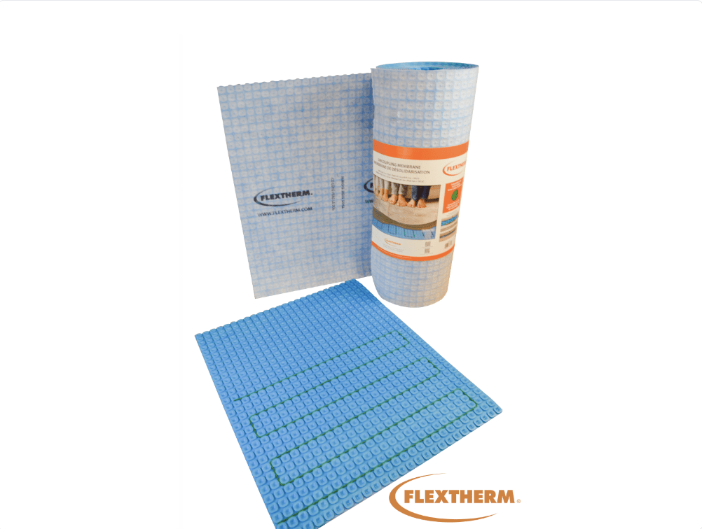 33" x 39" - 5.5. mm (8.9 pi²) - Flexdeco Membrane de désolidarisation en feuille pour plancher chauffant ||CPSMDF - Ceramed