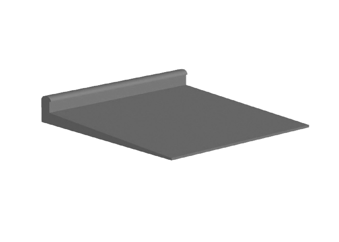 Core Flooring - Réducteur en vinyle Tapis à 3 mm Résilient #01 Black de 1/8" (3.2 mm) à 5/16" (7.9 mm) x 2-1/8" x 12'