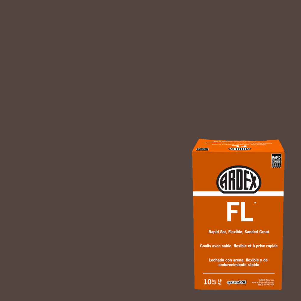 Ardex - FL Coulis flexible à prise rapide - Dark Walnut #48 - 10 lb