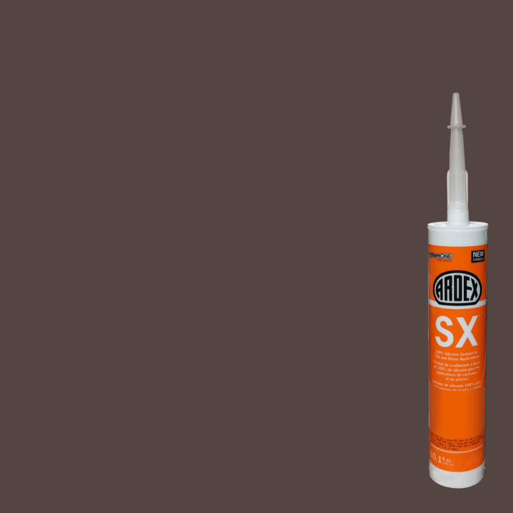 Ardex - SX Scellant 100%-silicone pour carreaux et pierres - Dark Walnut #48 - 10.1 oz