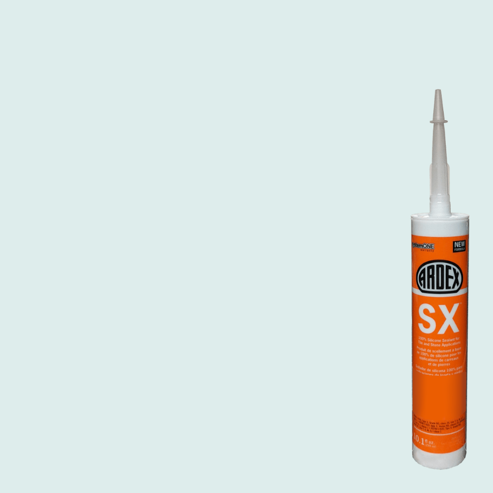 Ardex - SX Scellant 100%-silicone pour carreaux et pierres - Misty Blue #50 - 10.1 oz