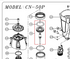 Apach - Ensemble piston pour CN-50P