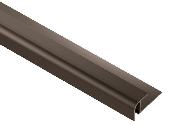 Schluter - VINPRO-RO Profilé rond aluminium anodisé bronze antique brossé 1/4" (6 mm) x 8' 2-1/2"
