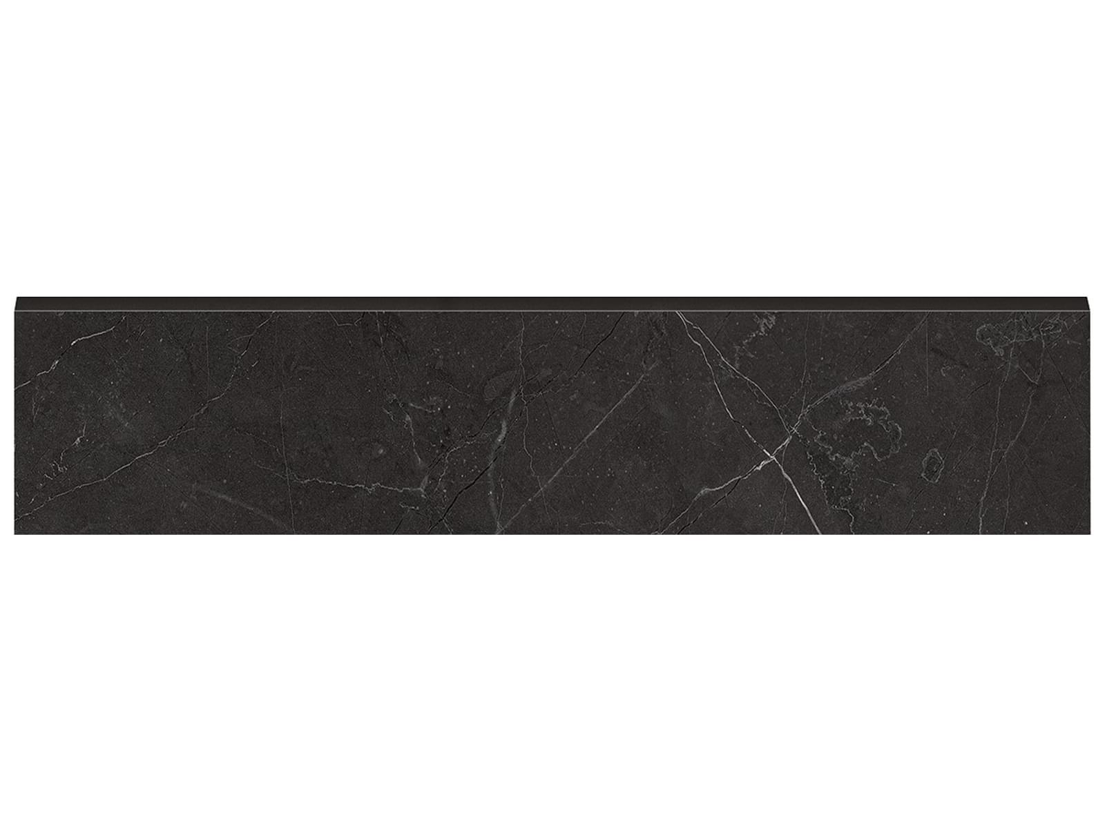 Anatolia - La Marca - Nero Venato - Polished Porcelain Bullnose 3 x 12 in ‖4502-0280-1