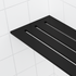 Tablettes de coins noir mat 4″x 8″ pour douches carrelées ||62805584938