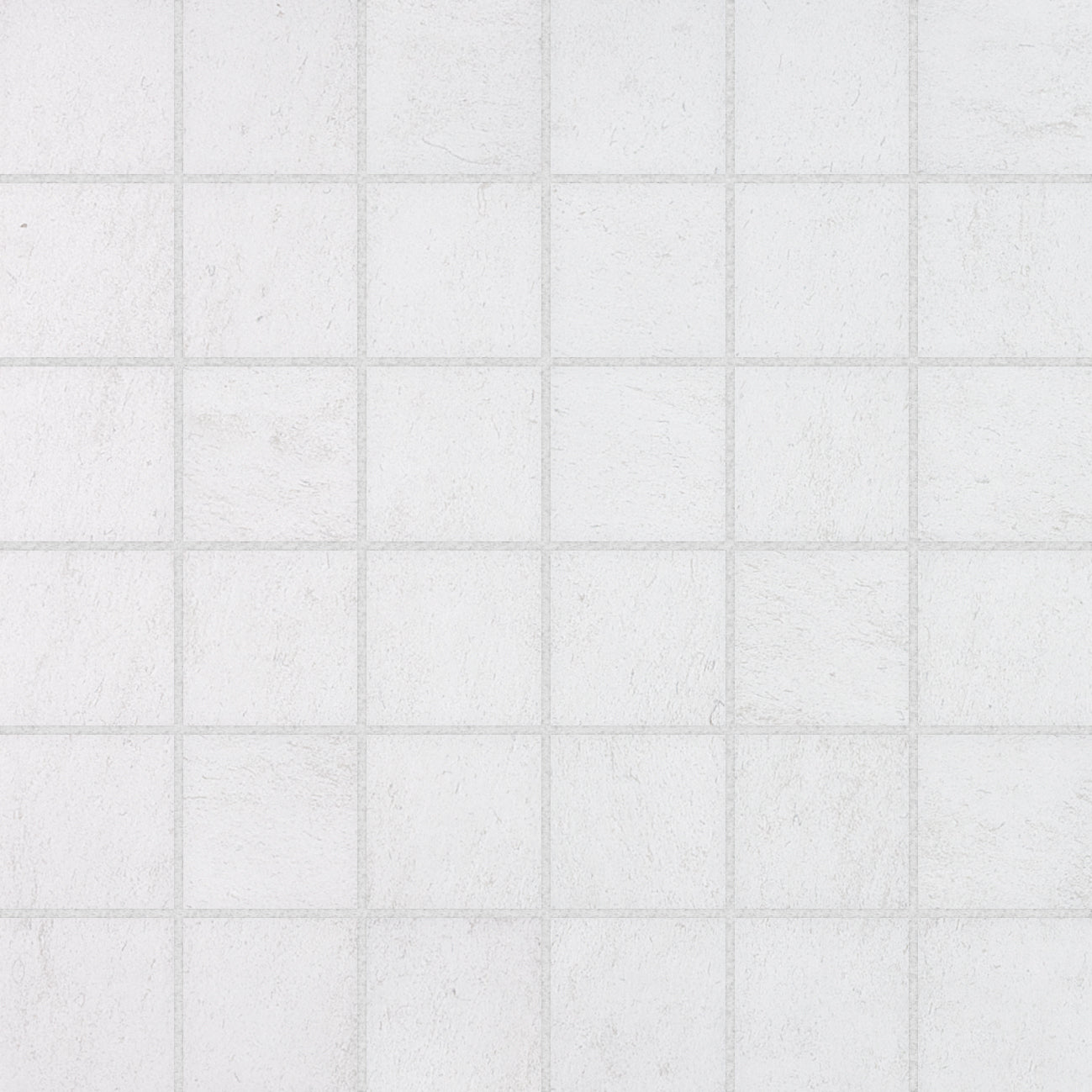 Anatolia - 5 x 5 cm Cinq White Matte Glazed Porcelain Mosaic || 4001-0011-0