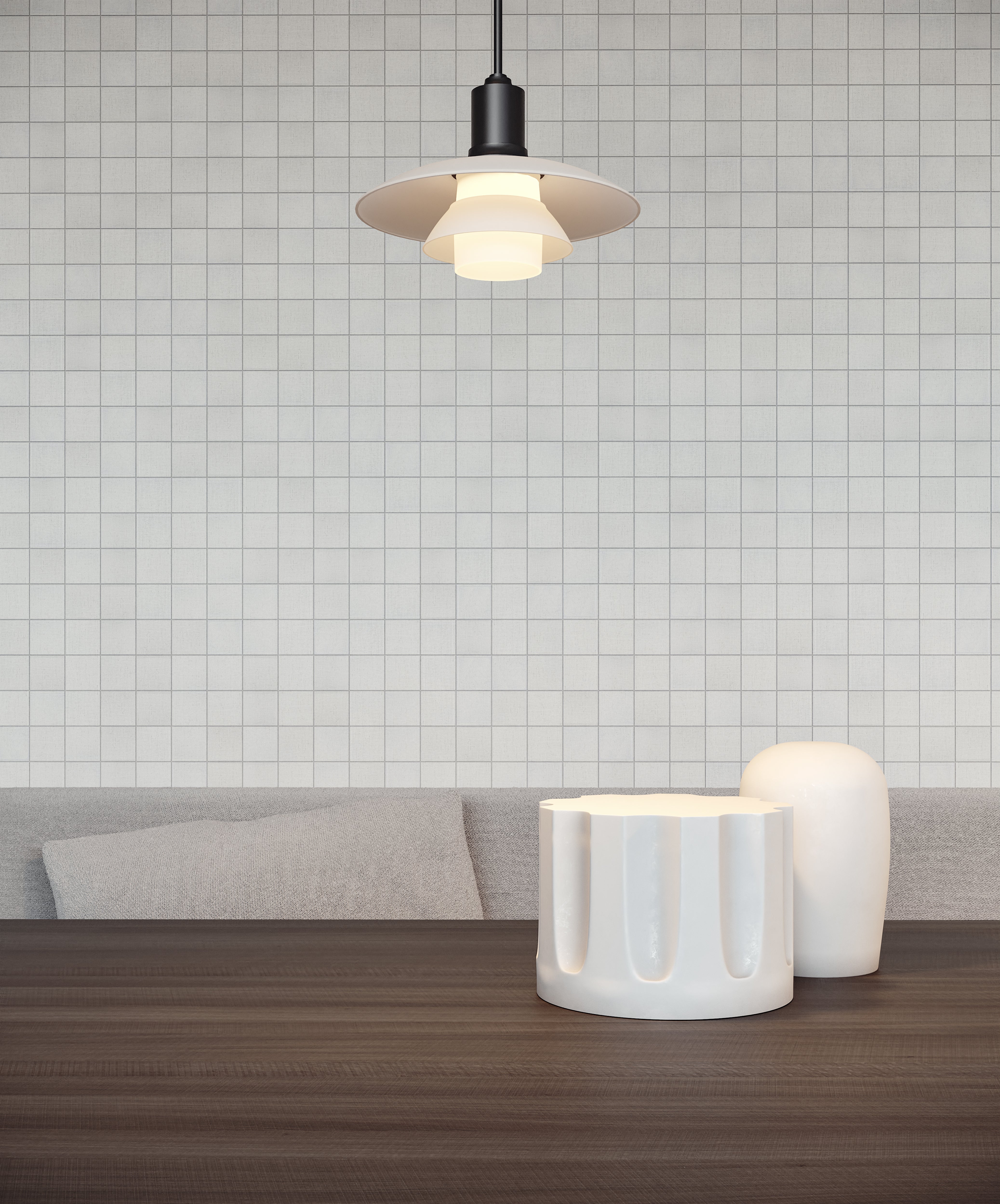 Anatolia - 5 x 5 cm Keaton Ice Matte Glazed Ceramic Mosaic || 4001-0013-0