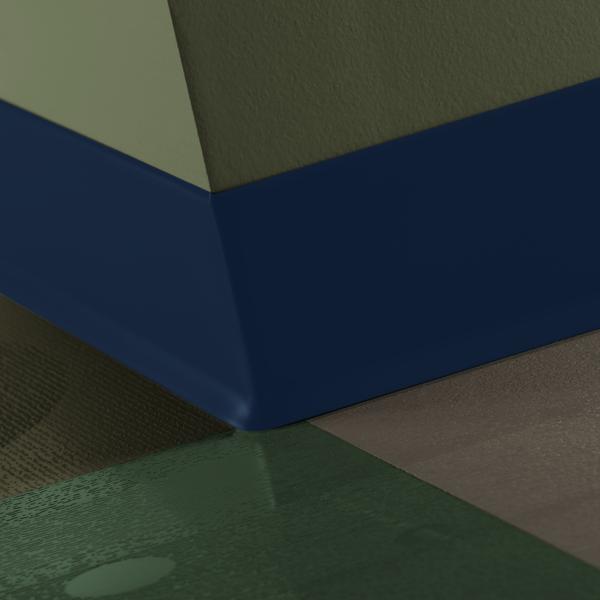 Tarkett - Caoutchouc Baseworks Thermoset #TH2 Blue Intensity base murale 2.5" x 120'