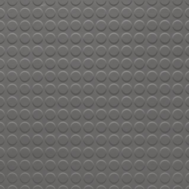 Tarkett - Tuile de caoutchouc Solid Color Raised Round #48 Grey 24" x 24"
