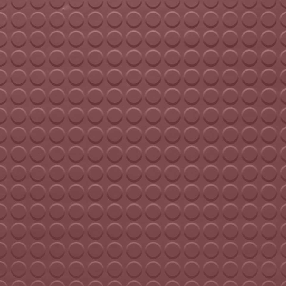 Tarkett - Solid Color - 1/8" Raised Round Solid #TB6 Flame - Tuiles de 24" x 24"
