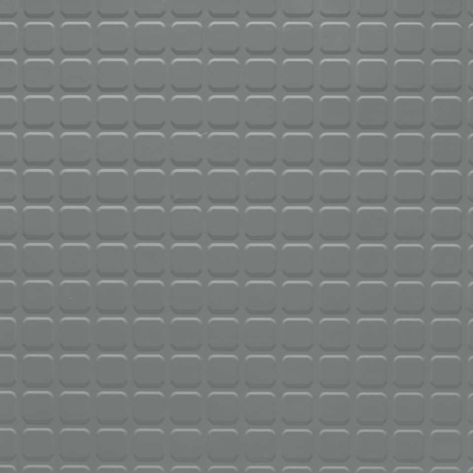 Tarkett - Solid Color - 1/8" Raised Square Solid #38 Pewter - Tuiles de 24" x 24"