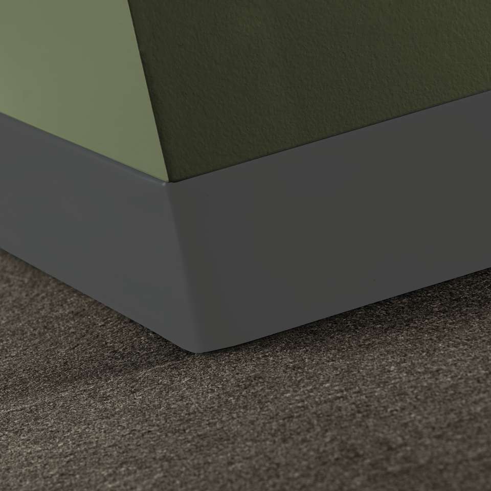 Tarkett - Caoutchouc Thermoset Baseworks (type TS) - 1/8" x 2 1⁄2” Toeless #63 Burnt Umber - Wallbase 120'