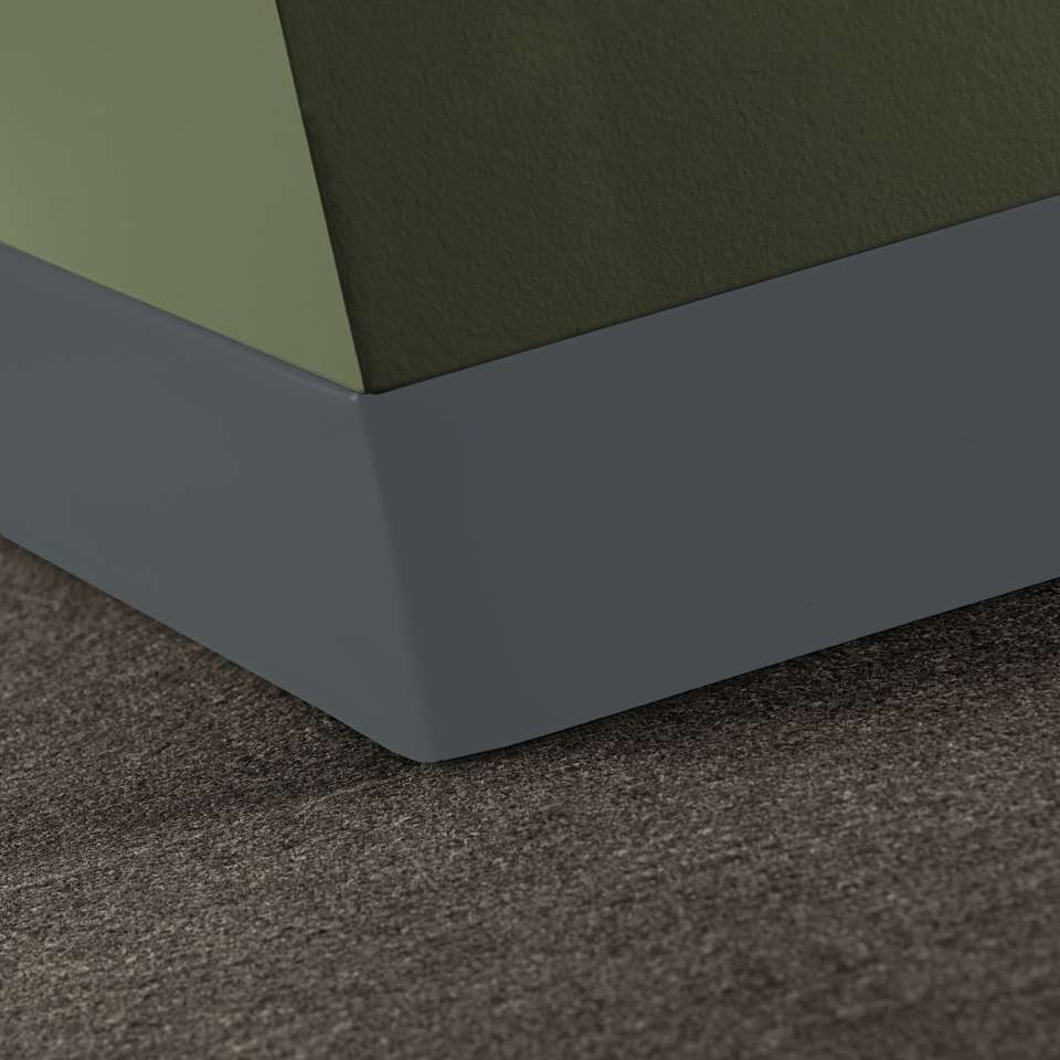 Tarkett - Caoutchouc Thermoset Baseworks (type TS) - 1/8" x 4" Toeless #TA6 Bedrock - Wallbase 120'