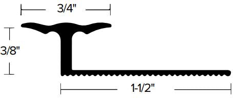 Futura Transitions - Agrippeur de tapis sans dent Palissade Pinless Joiner 3/4  Nickel