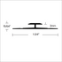 Futura Transitions - Transition menuisier pour vinyle LVT 905 en Aluminium argenté gravé 3/16" (5 mm) x 7/8" x 12'