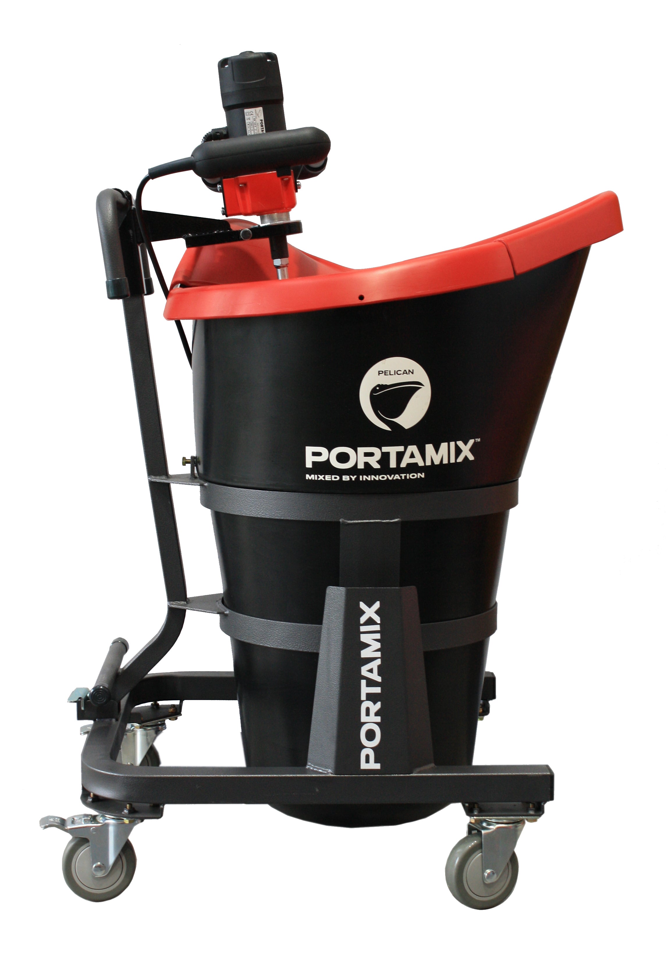 Portamix - Ensemble de chariot Pelican 31-5/16" pour le transport et le mélange sans poussière