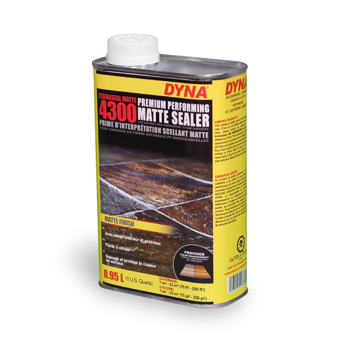 Dyna - Scellant et rehausseur mat pour pierre de première qualité Terraseal mat pour pierre 4300 - 946 ml