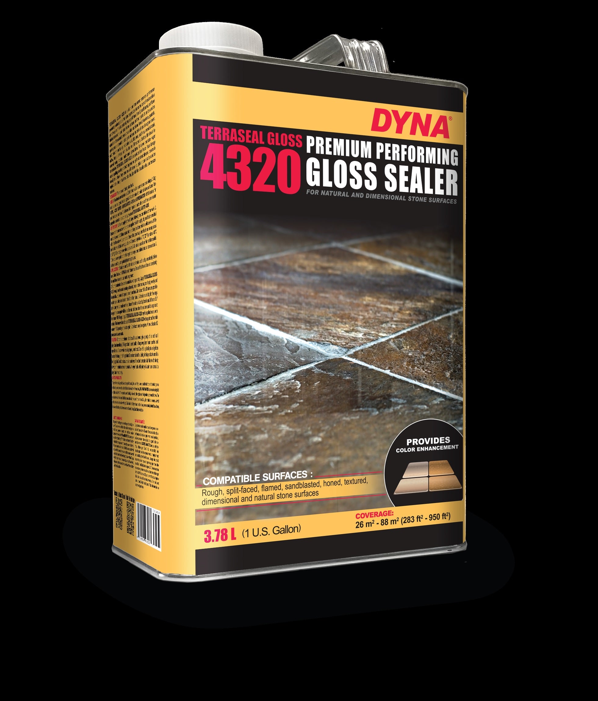 Dyna - Scellant et rehausseur brillant pour pierre de première qualité Terraseal Gloss 4320 - 3.78 L