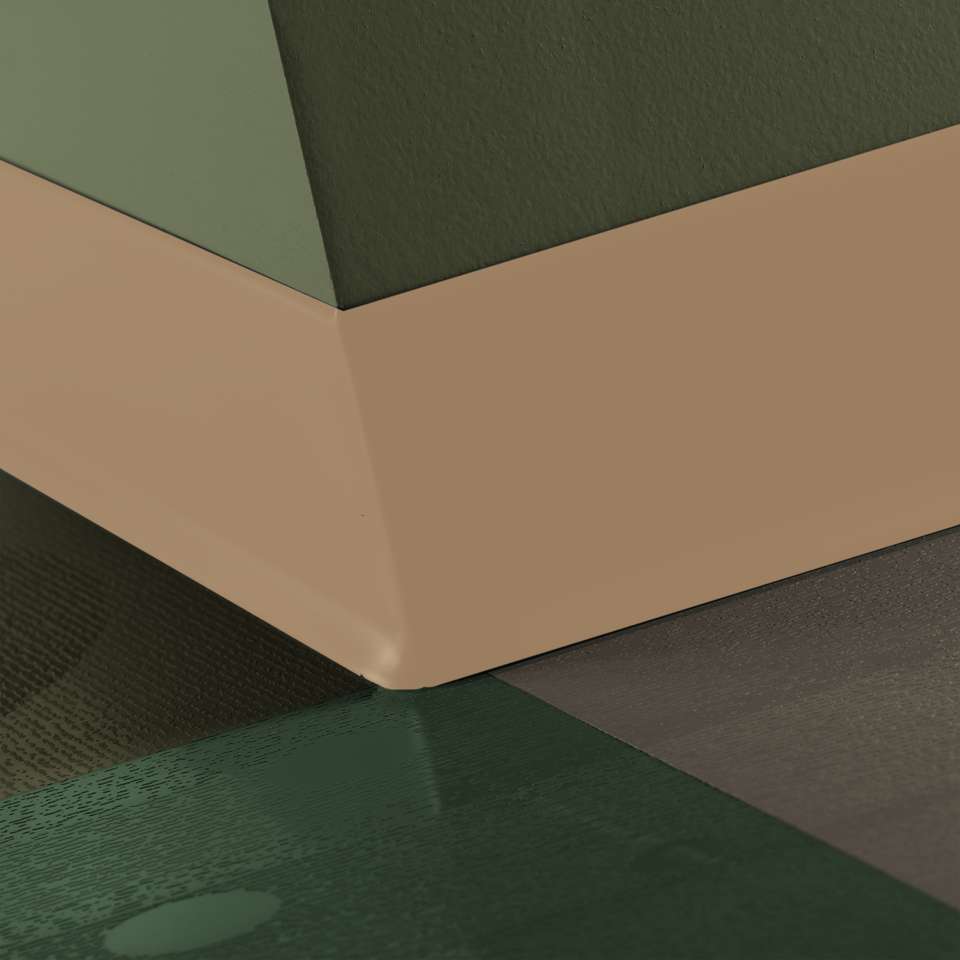 Tarkett - Vinyle Traditionnel 5/64" (type TV) - CB 130 2.5 X 4 .080 TOE Traditional Vinyl 2 1⁄2" .080 #130 Sisal - Wallbase 4' (paquet de 30)