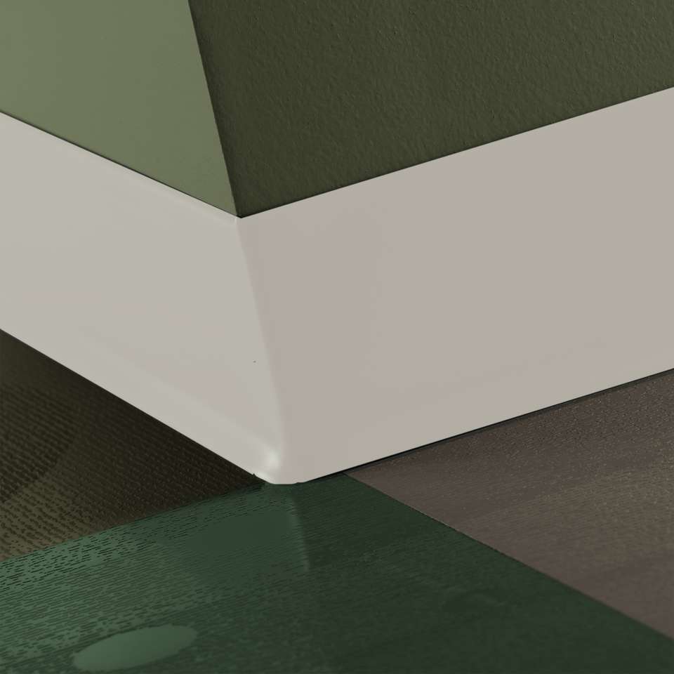Tarkett - Vinyle Traditionnel 5/64" (type TV) - CB 27 4 X 120 .080 TOE Traditional Vinyl 4" .080 #27 Mist - Wallbase 120'