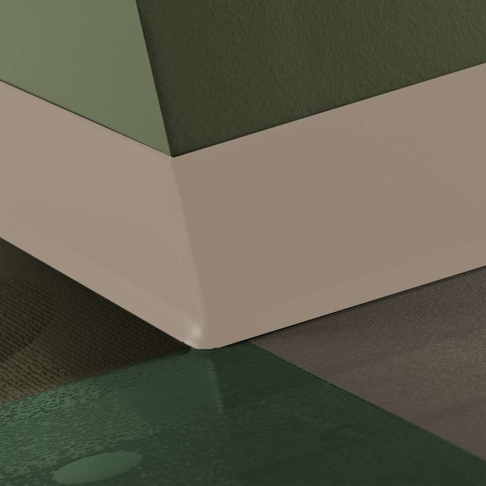 Tarkett - Vinyle traditionnel 1/8" (type TV) - 4" #49 Beige - Wallbase 120'