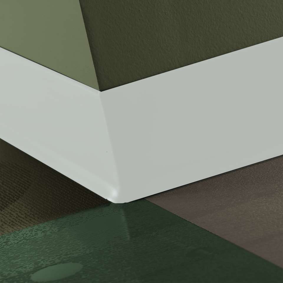 Tarkett - Vinyle traditionnel 1/8" (type TV) - 4" #50 White - Wallbase 120'