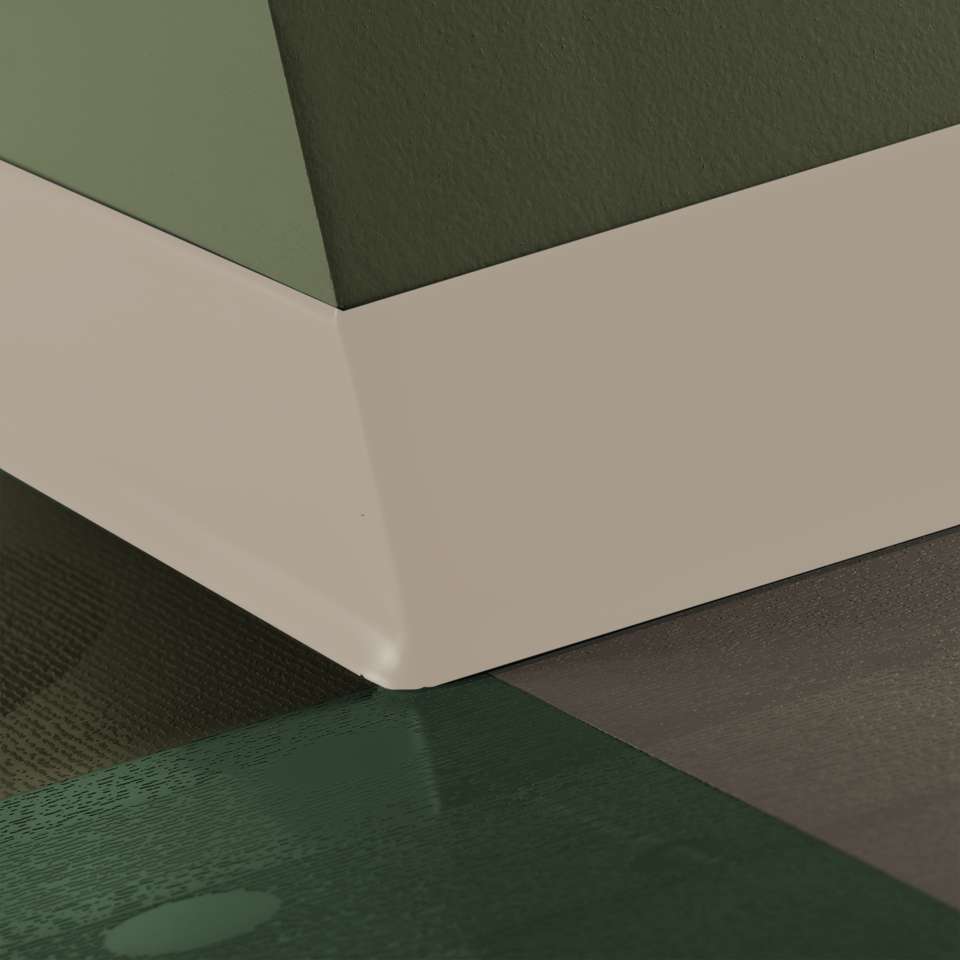 Tarkett - Vinyle Traditionnel 5/64" (type TV) - CB 11 6 X 4 .080 TOE Traditional Vinyl 6" .080 #11 Canvas - Wallbase 4' (paquet de 120)