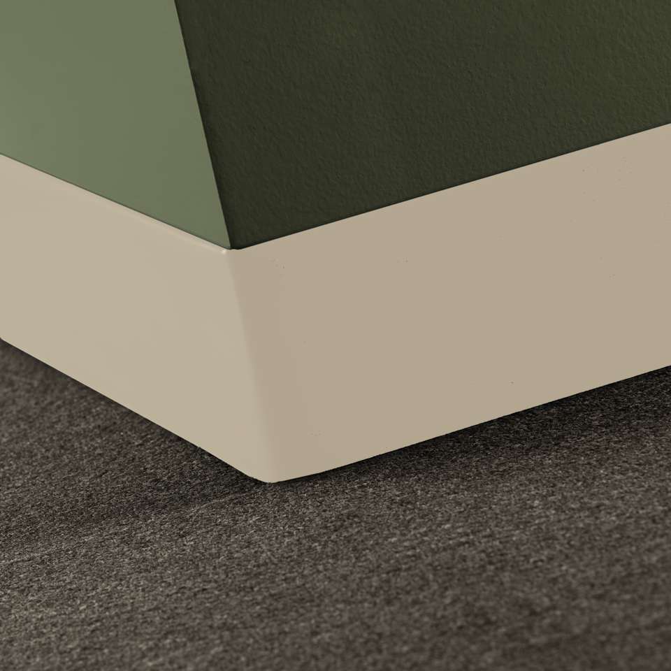 Tarkett - Vinyle traditionnel 1/8" (type TV) - 2 1/2" Toeless #34 Almond - Coin Intérieur (paquet de 25)