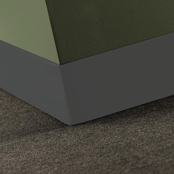 Tarkett - Traditional Vinyl #63 Burnt Umber sans pied base murale 2-1/2" x 120' - 1/8"